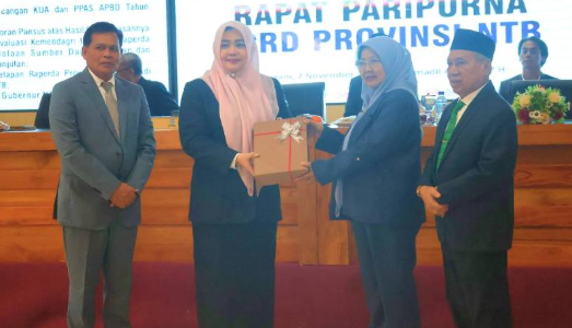 Rapat Paripurna Dewan Perwakilan Rakyat Daerah (DPRD) Provinsi Nusa Tenggara Barat Masa Persidangan Kesatu Tahun Sidang 2025/2026